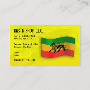Rastafarian Editable Visitenkarte