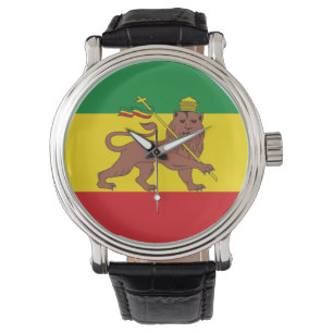 Rastafarian Ethiopia Flag Armbanduhr