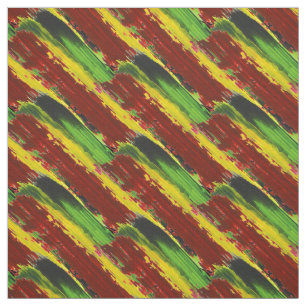 Rastafarian Farben-Streifen Stoff