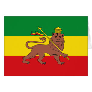 Rastafarian Flag Äthiopia Löwe von Judah