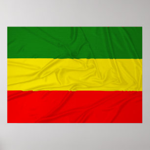Rastafarian Flag Poster