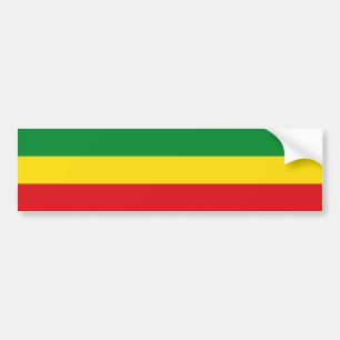 Rastafarian Flag Rasta Äthiopian Autoaufkleber