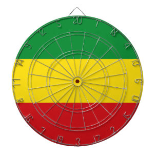 Rastafarian Flag Rasta Äthiopian Dartscheibe