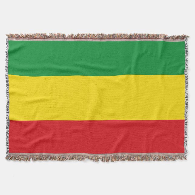 Rastafarian Flag Rasta Äthiopian Decke (Vorderseite)