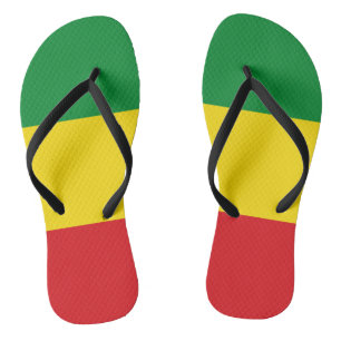 Rastafarian Flag Rasta Äthiopian Flip Flops
