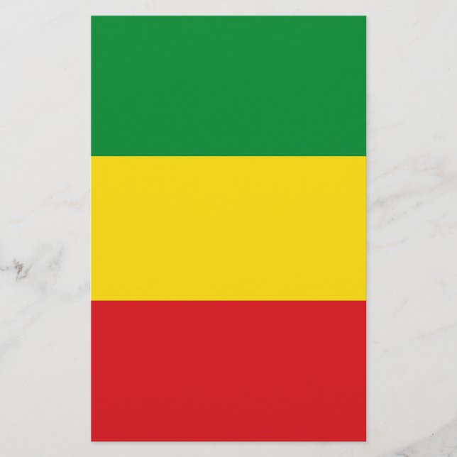 Rastafarian Flag Rasta Äthiopian Flyer (Vorne)
