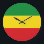 Rastafarian Flag Rasta Äthiopian Große Wanduhr<br><div class="desc">Rot,  Grün und Gelb sind die Fahne von Rastafarianismus,  aber auch eine Flagge von Äthiopien. Hier ist ein hochwertiges Rasta-Geschenk und ein großartiges Design für alle rastafarians. Besuchen Sie unseren Shop,  um coole Rasta-Geschenke und andere Weltfahne Geschenkideen zu finden.</div>