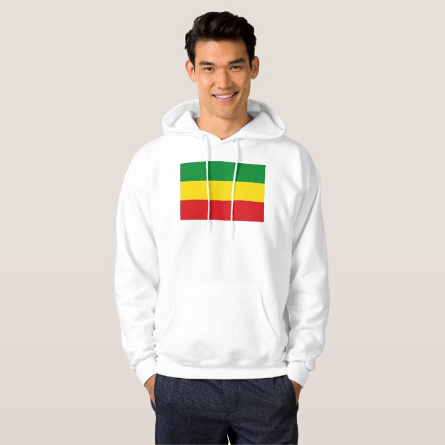 Rastafarian Flag Rasta Äthiopian Hoodie (Vorne ganz)