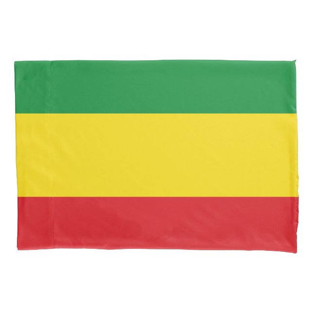 Rastafarian Flag Rasta Äthiopian Kissenbezug (Vorderseite)