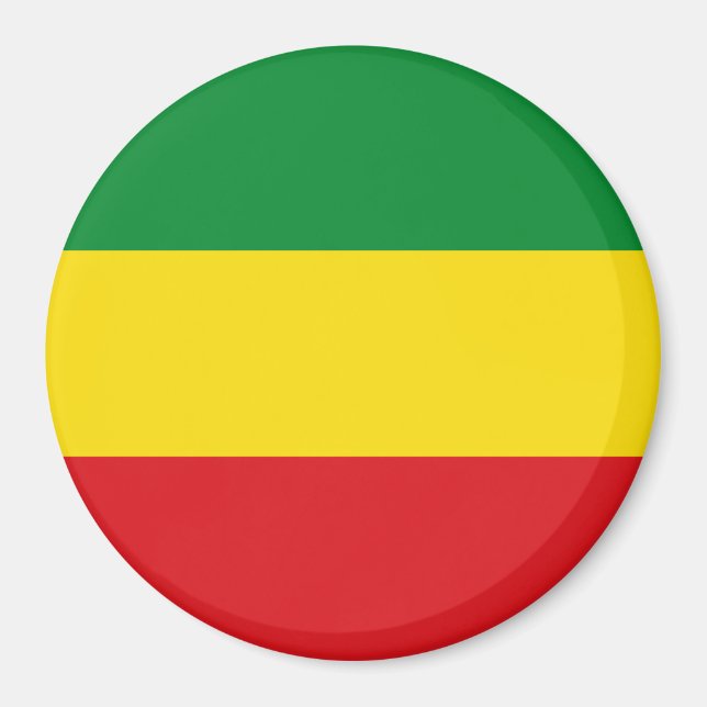 Rastafarian Flag Rasta Äthiopian Magnet (Vorne)