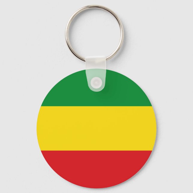 Rastafarian Flag Rasta Äthiopian Schlüsselanhänger (Vorderseite)