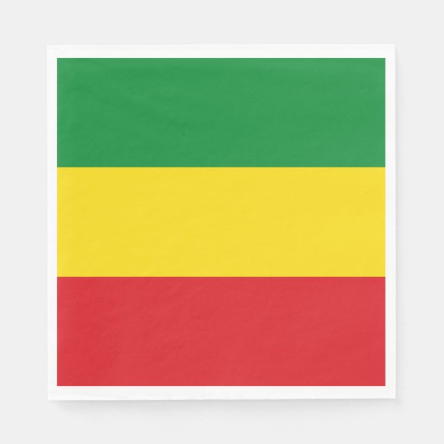 Rastafarian Flag Rasta Äthiopian Serviette (Vorderseite)
