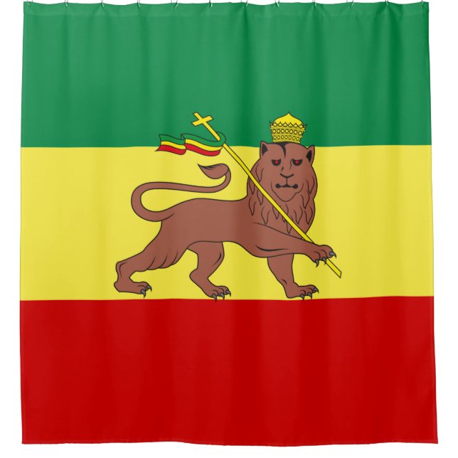 Rastafarian Flag (Rastafarianism) (Rasta) Duschvorhang (Vorderseite)