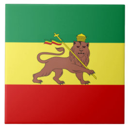 Rastafarian Flag (Rastafarianism) (Rasta) Fliese