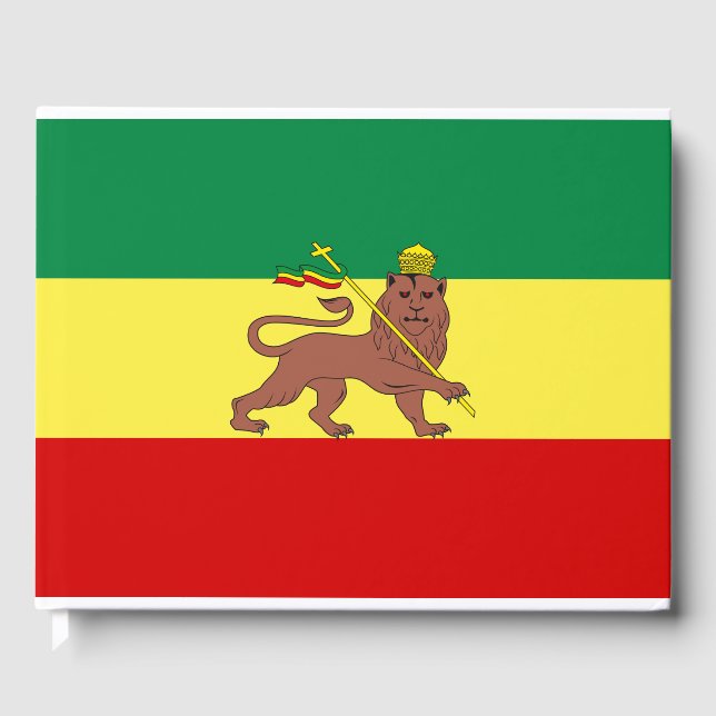 Rastafarian Flag (Rastafarianism) (Rasta) Gästebuch (Vorderseite)