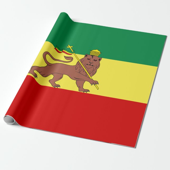 Rastafarian Flag (Rastafarianism) (Rasta) Geschenkpapier (Ungerollt)