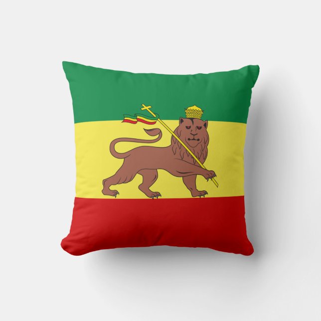 Rastafarian Flag (Rastafarianism) (Rasta) Kissen (Vorderseite)