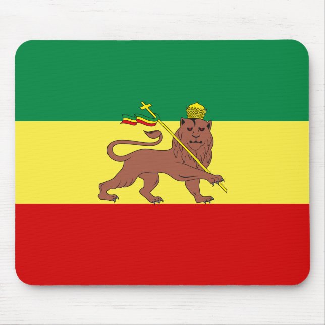 Rastafarian Flag (Rastafarianism) (Rasta) Mousepad (Vorne)