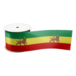 Rastafarian Flag (Rastafarianism) (Rasta) Satinband