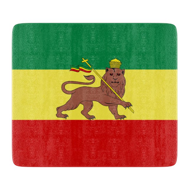 Rastafarian Flag (Rastafarianism) (Rasta) Schneidebrett (Vorderseite)