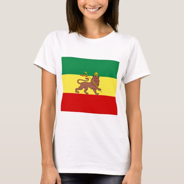 Rastafarian Flag (Rastafarianism) (Rasta) T-Shirt (Vorderseite)