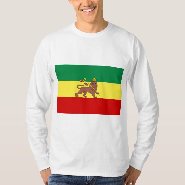 Rastafarian Flag (Rastafarianism) (Rasta) T-Shirt (Vorderseite)