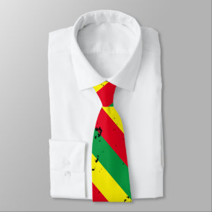 Rastafarian Flag Reggae Strippenhalsband Krawatte
