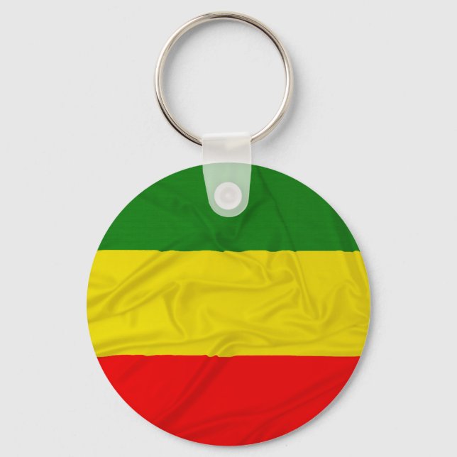 Rastafarian Flag Schlüsselanhänger (Vorderseite)
