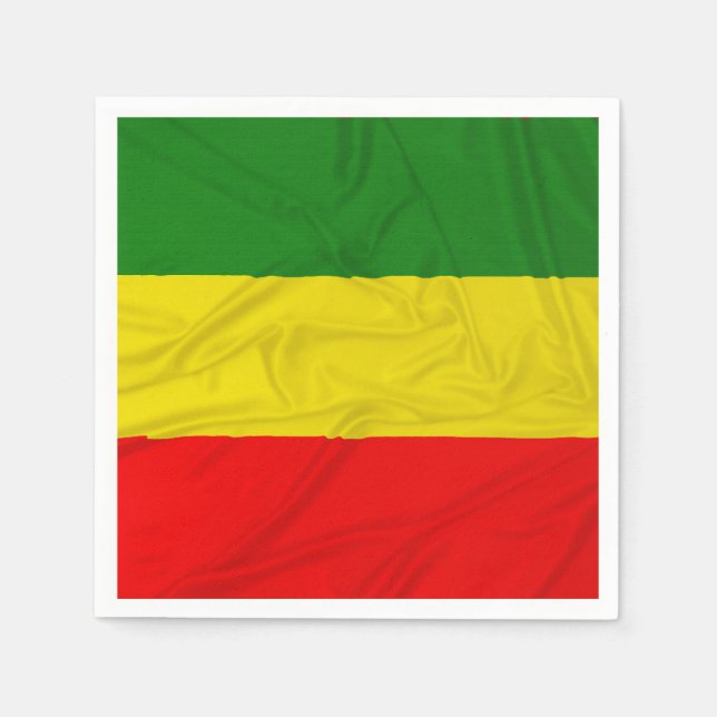 Rastafarian Flag Serviette (Vorderseite)