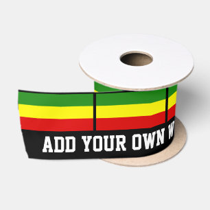 Rastafarian Flagge Satinband