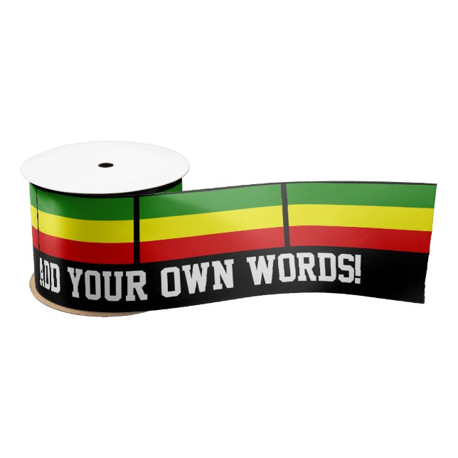 Rastafarian Flagge Satinband (Spule)