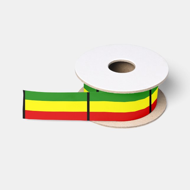 Rastafarian Flagge Satinband (Spule)
