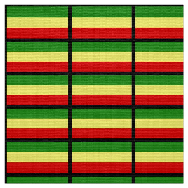 Rastafarian Flagge Stoff (Muster)