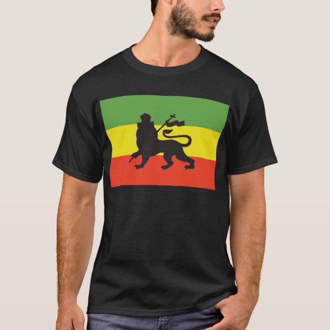 Rastafarian Flagge T-Shirt (Vorderseite)