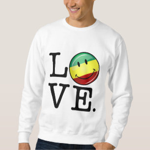 Rastafarian Liebe glückliche Rasta Flagge Sweatshirt