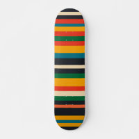 Rastafarian Multi Color Modern Stripes Muster