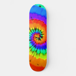 Rastafarian Neon Colored Gefärbte Krawatte Spiral Skateboard
