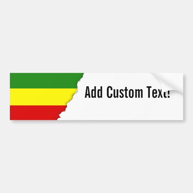 Rastafarian Pride Flag Autoaufkleber (Vorne)