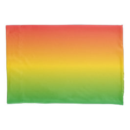 Rastafarian Rasta Rotes Gold und Grün verblasst Kissenbezug