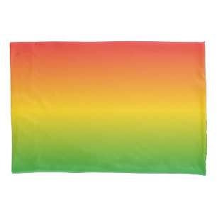 Rastafarian Rasta Rotes Gold und Grün verblasst Kissenbezug