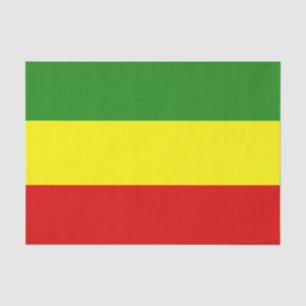 Rastafarian Stolz-Flagge Seidenpapier