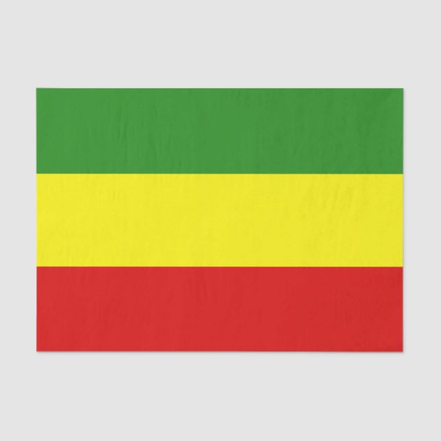 Rastafarian Stolz-Flagge Seidenpapier (Vorderseite)