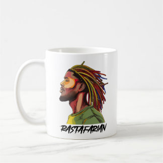 Rastafarisch mit Farbschadeln Kaffeetasse