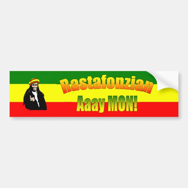 Rastafonzian-Autoaufkleber Autoaufkleber (Vorne)