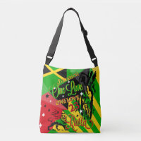 Rastaman One Liebe Reggae Kreuzkörperbeutel