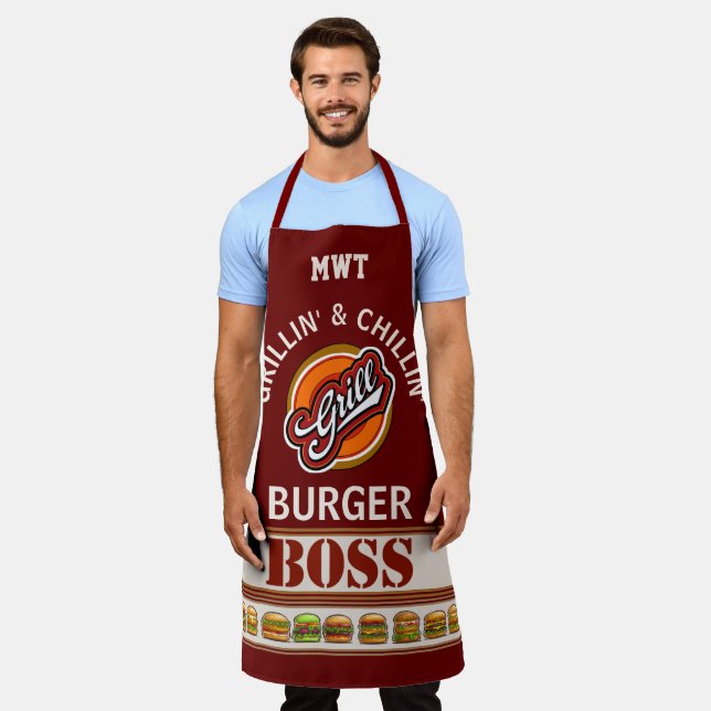 Raster-Boss All-over-Schürze Schürze (Getragen)