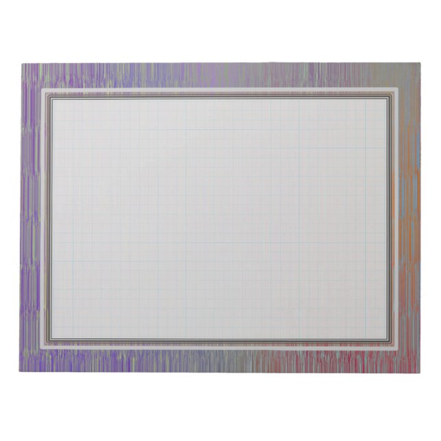 Raster Silver 8.5x11 Note Pad Notizblock (Vorderseite)