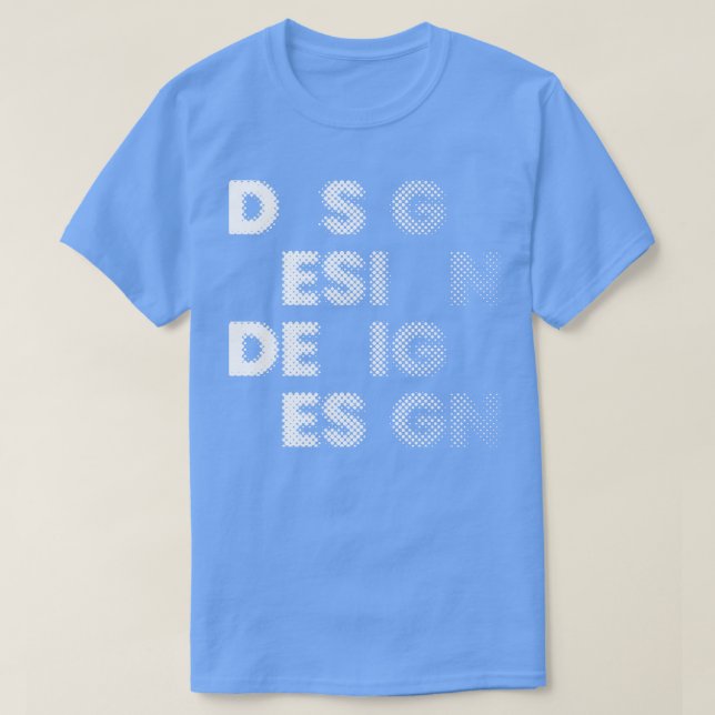 Raster Typografy Design T-Shirt (Design vorne)