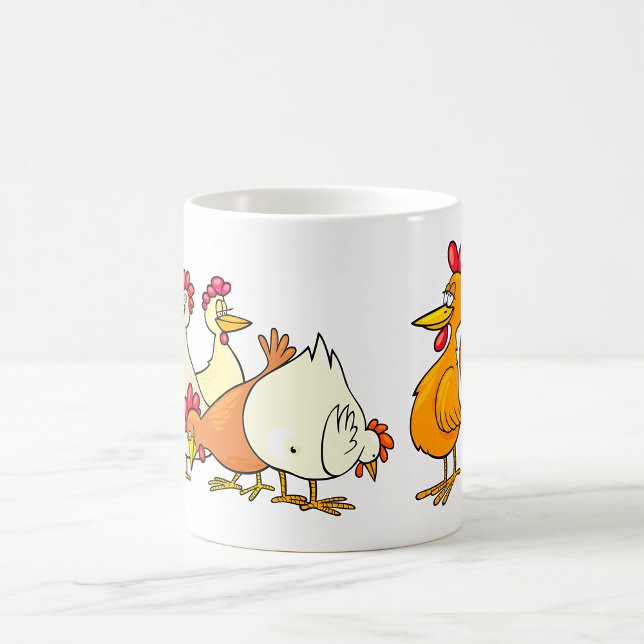 Raster und Hühner Kaffeetasse (Von Creator hochgeladen)