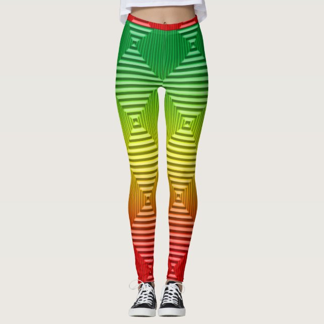 Rastermuster Leggings (Vorderseite)